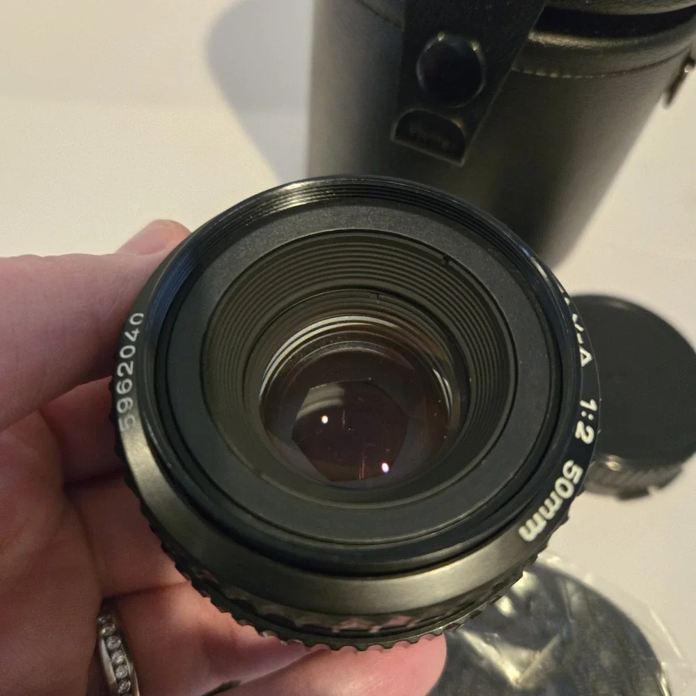 SMC Pentax-a 1:2 50mm 5962040 Manual‎ Focus Camera Lens W Case & Extra Caps